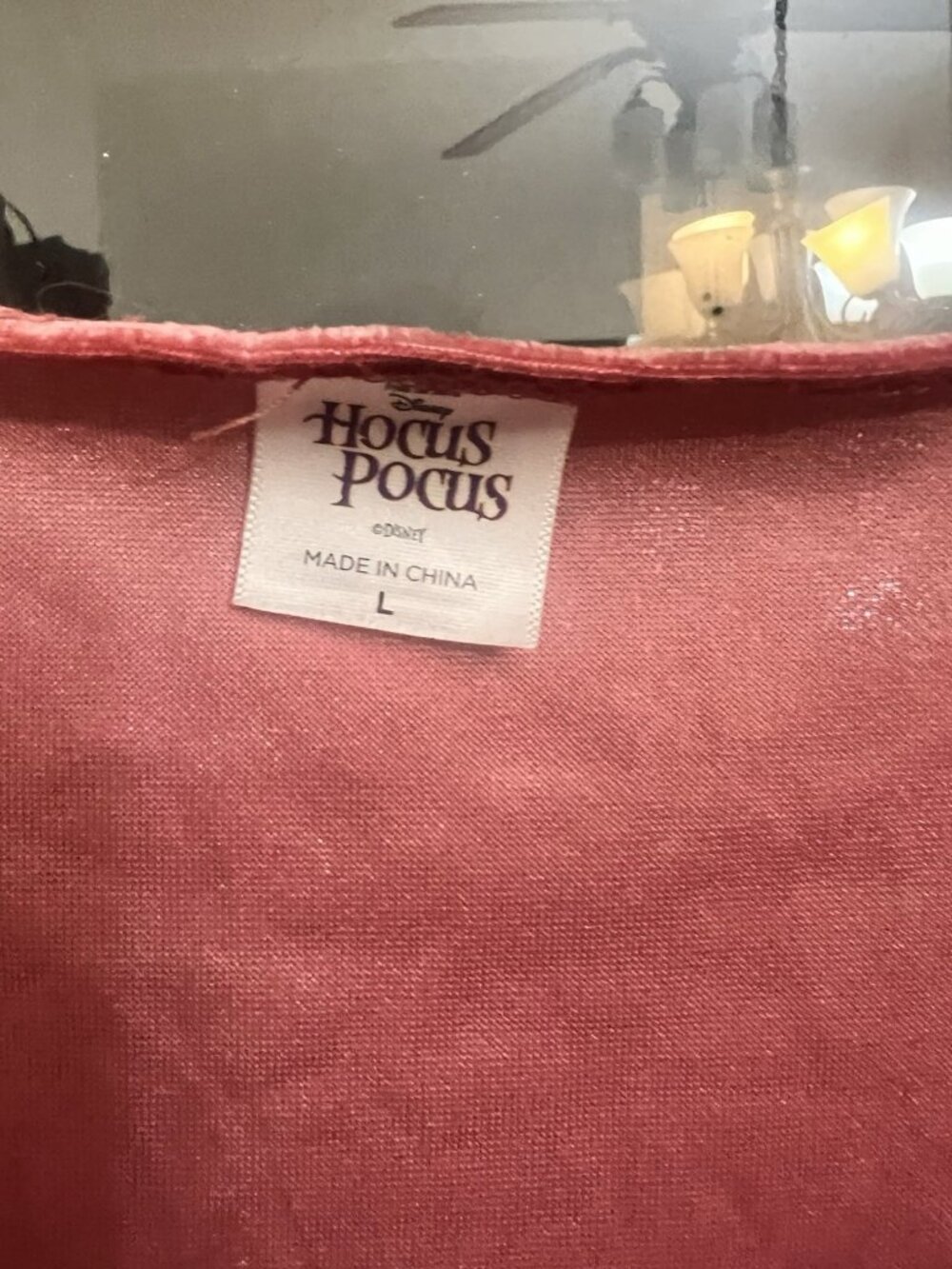 Disney Movie Sarah Sanderson  Hocus Pocus Pink Burgundy Gold L Costume.    G - Picture 6 of 8